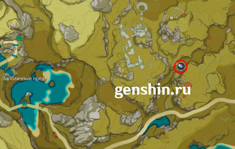 Где найти Полуночный нефрит на карте в Genshin Impact